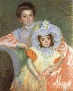 Mary Cassatt Reine Lefebvre and Margot Spain oil painting reproduction